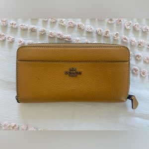 Coach zip around wallet